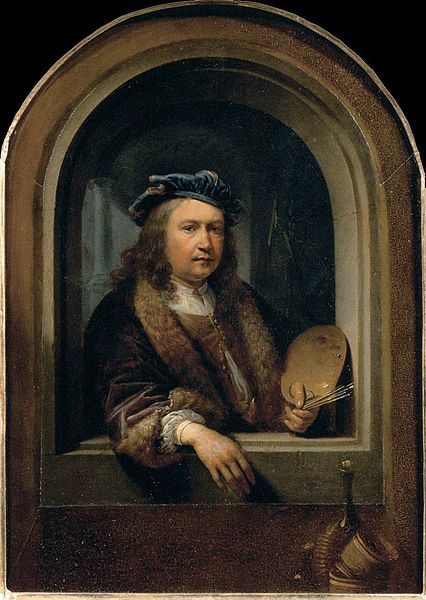 self-portrait with a Palette